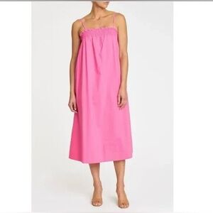 Pistola Vibrant Pink Midi Dress